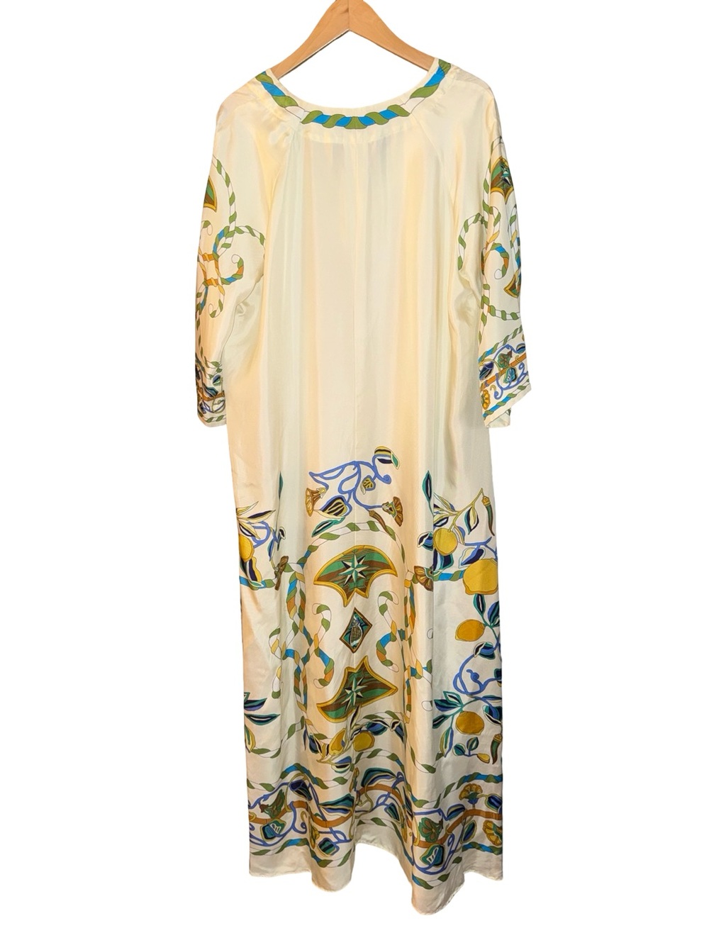 La Double J MuuMuu Dress Borboni Placed Bianco S - Picture 6 of 11